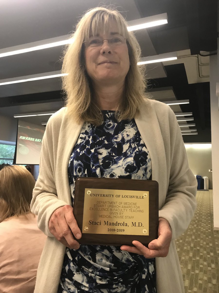 drjohnm's tweet photo. Congrats to @drstacim for winning this teaching award. No matter the changes in Medicine, the value of mentorship remains. #meded https://t.co/ZhcwrDmjeq