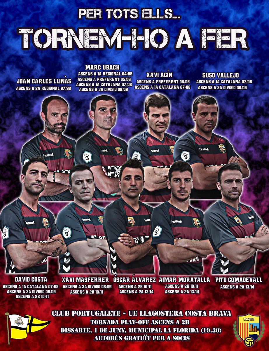 sommaresmefc's tweet photo. 🔼 J.C. Llinàs
🔼 @Marcubach1
🔼 Xavi Acín
🔼 Suso Vallejo
🔼 @DCOSTAE 
🔼 @xevimasferrer8 
🔼 @oscarasj3 
🔼 @AimarMoratalla 
🔼 @pitucomadevall 

☝️ Per tot els ascensos que van aconseguir ells i els seus equips...

🙌🏽 TORNEM-HO A FER 💙❤️🔥🔥 

#cartellasso #PortugaleteLlagos https://t.co/FZGwCJvr3p