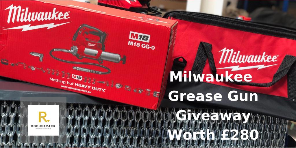 robustrack's tweet photo. ❤️ #Giveaway ❤️
WIN 🎉 A MILWAUKEE CORDLESS ELECTRIC GREASE GUN KIT! Would this make your life easier HELL YEAH it would!
Follow us &amp; Retweet this for a chance to win. Winner to be chosen on June 28th. 🏆 Check out FB &amp; IG for another chance to win! #milwaukeetools #excavators https://t.co/pHDUtWFTj1