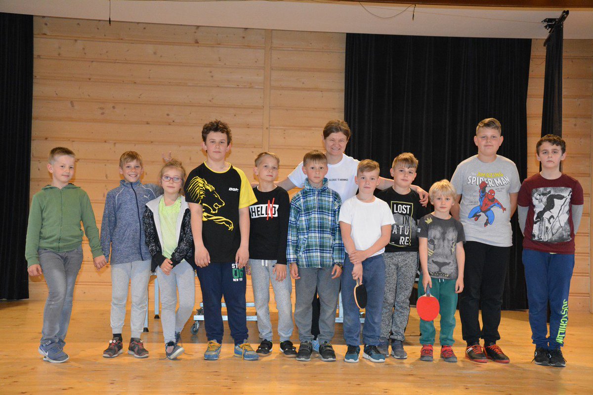 ckipczd's tweet photo. W ramach Programu Rozwoju Sportu w Gminie Czarny Dunajec na sali  widowiskowej Centrum Kultury i Promocji Gminy Czarny Dunajec w dniu 29  maja 2019 r. odbył się Turniej Tenisa Stołowego z okazji Dnia Dziecka . https://t.co/3hRzXLcmzH