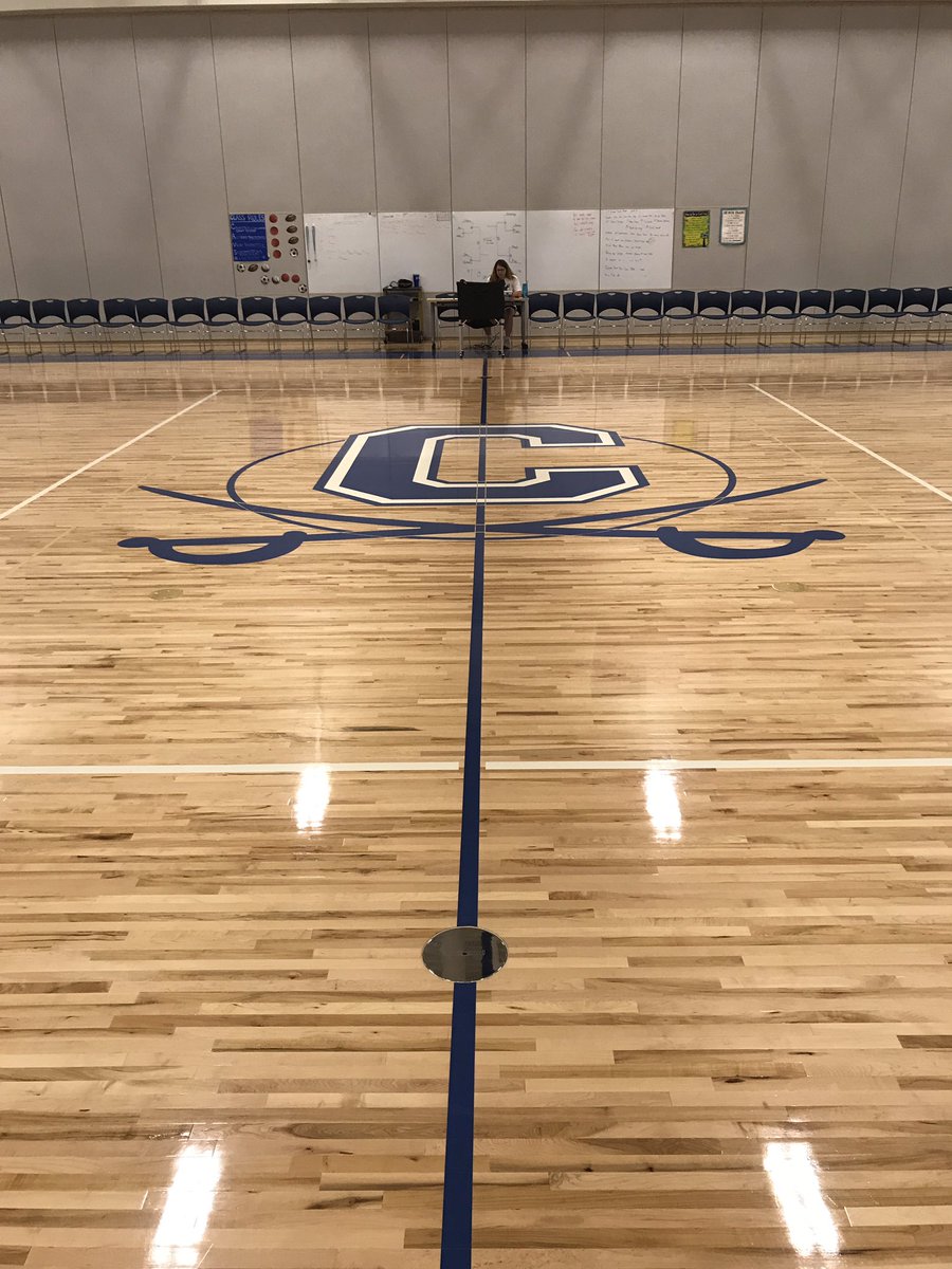 The calm before the storm for the first ever CIS 6th Grade Basketball tournament🏀