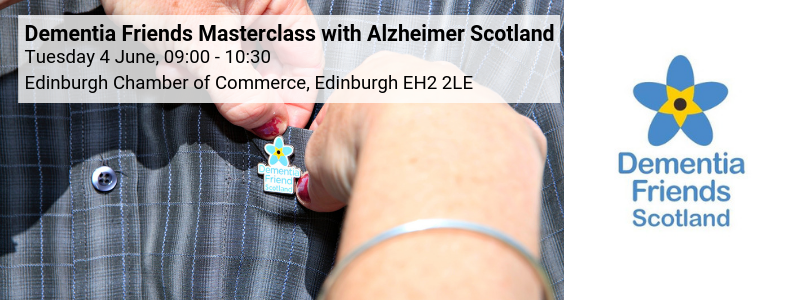 EdinChamber's tweet photo. We're delighted to welcome @alzscot to deliver a Dementia Friends #masterclasssession. Scotland’s leading #dementia charity, offering a wide range of vital support services, practical information &amp; emotional care to people &amp; families living with dementia 👉https://t.co/OLvX907fDs https://t.co/Gs3DAEHPFQ