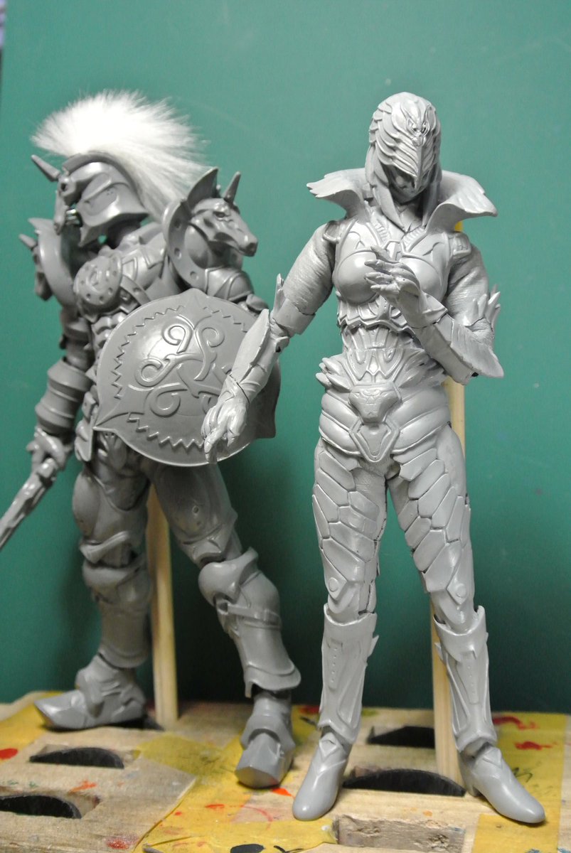 てふ Twitterissa クレインオルフェノク 塗りました 組み上がりました ソフビパーツゆえ あんまりうごかないのが難点