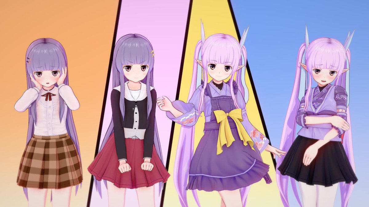 銀河連邦軍 専用装備実装までにギリギリ間に合った プリコネのリトルリリカル3人娘です ミミとキョウカはリメイクしました 茜ミミ 氷川鏡華 穂高みそぎ コイカツ