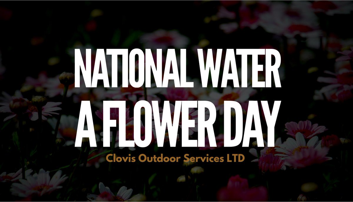 Now that May is coming to a close your garden should be in full bloom and it is very important that you keep your flowers hydrated! 🌊 Celebrate National #WaterAFlowerDay by setting up a sprinkler system or adding an alarm on your phone titled - Water That Garden! 🏡