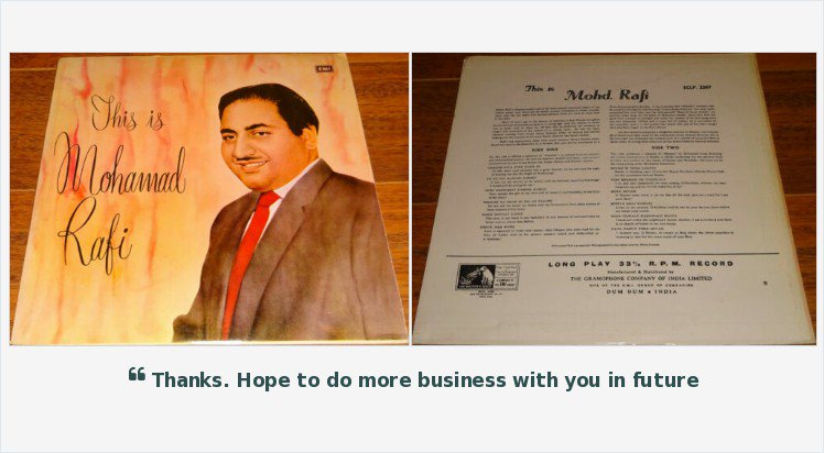 BollywoodVinyls's tweet photo. This Is #MohdRafi - FOR SALE - BID NOW #LP #Vinyl #Record #Bollywood #Hindi #Indian #BollywoodVinyl #BollywoodRecord #BollywoodLP #IndianVinyl #IndianRecord #IndianLP #BollywoodVinylForSale #VinyRecord #VinylRecordsForSale #Bhajans #Ghazals #Poem #Poetry
https://t.co/jsx9YnpMVa https://t.co/wl2I3O8gff