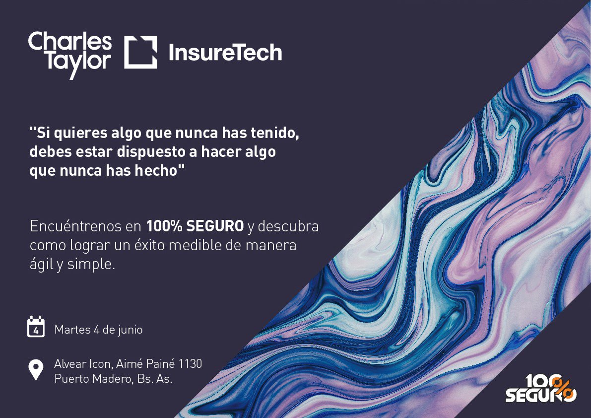 InsureTechLATAM's tweet image. El próximo martes 4 de junio los esperamos en la Conferencia Anual organizada por @100seguroTV en el @AlvearIconHotel donde nuestro CEO Jason Sahota dará inicio a la agenda. Los esperamos! conferenciaanual.100seguro.com.ar