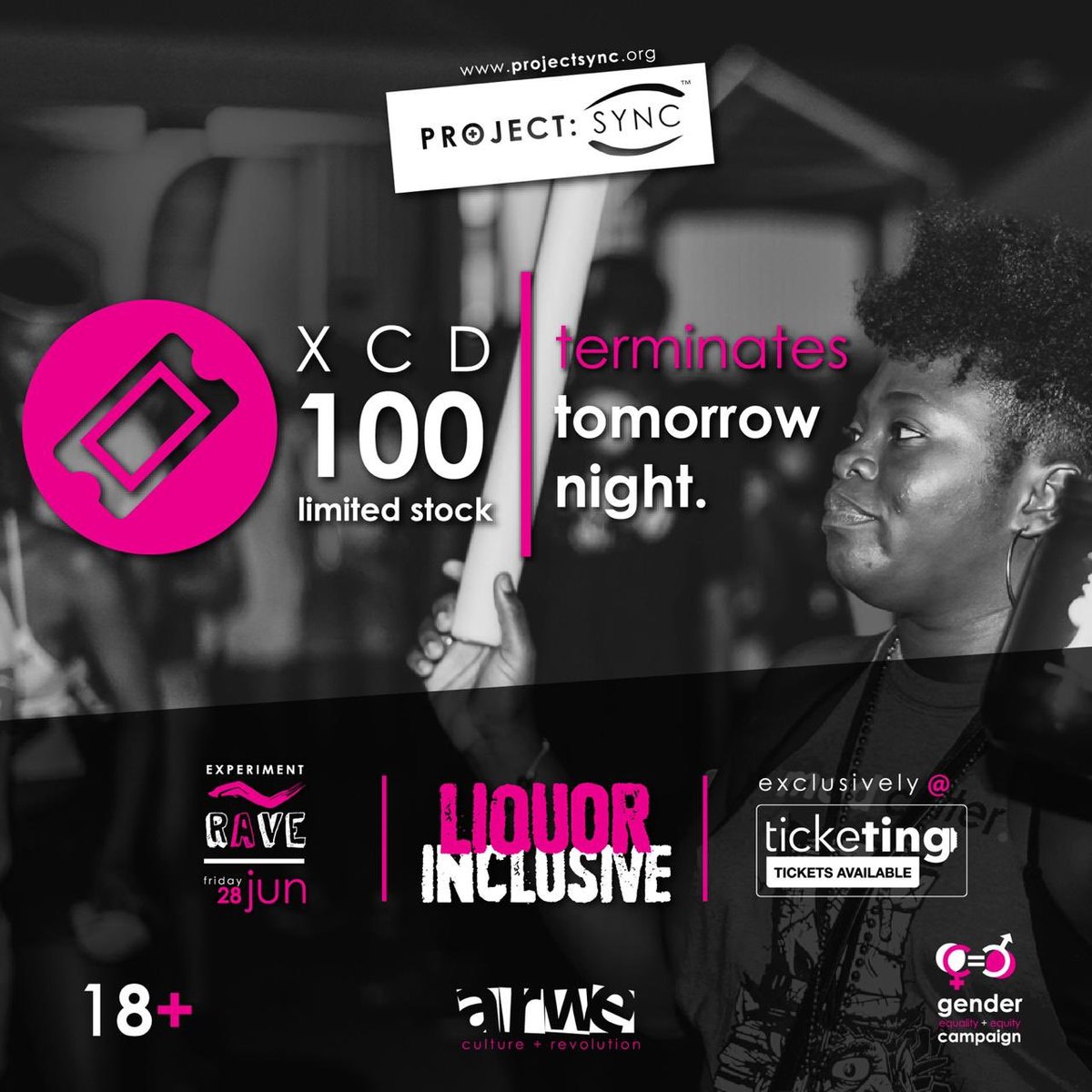 CautionExp's tweet photo. Limited Stock @ 100 XCD Will Terminate Tomorrow Night. Purchase Your Ticket Now Via @ticketing268 | #ExperimentRave #ProjectSync https://t.co/7H6UPfkUHk