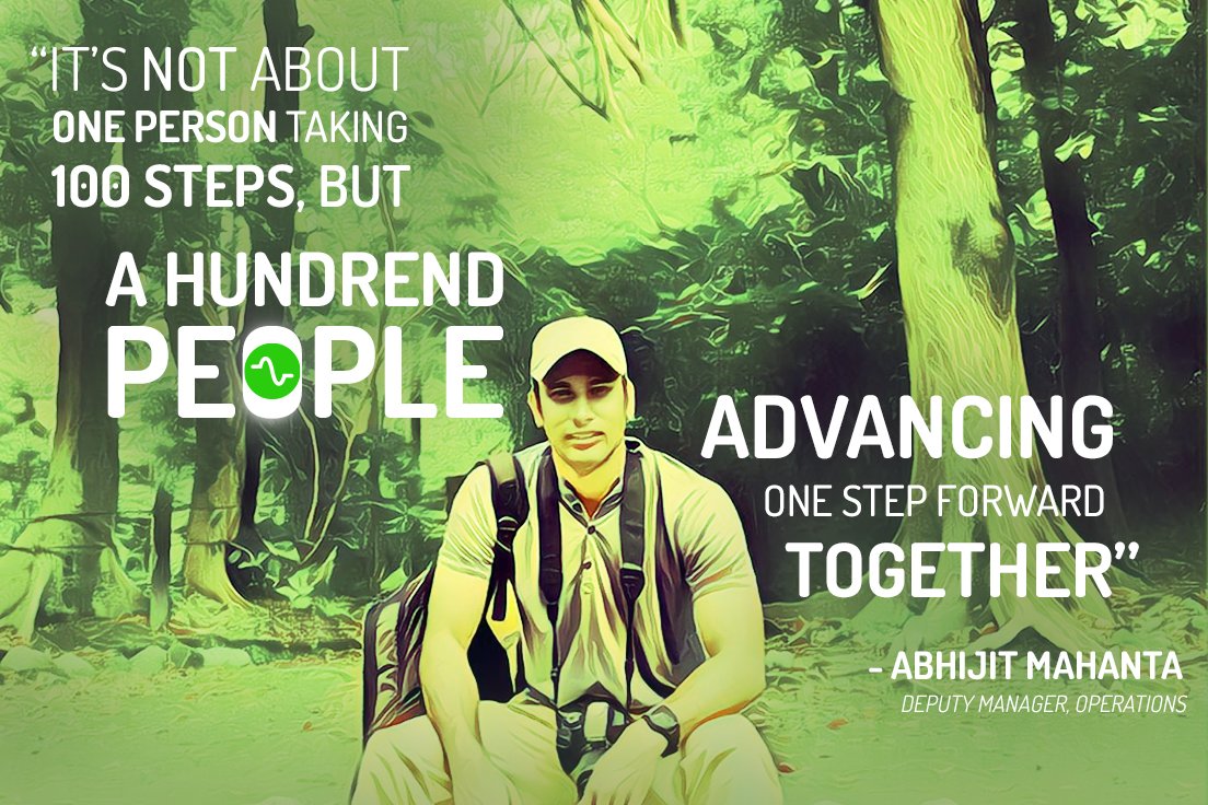 tonetag's tweet photo. We cannot emphasize enough on the importance of teamwork. Who better than Abhijit from Operations to reinforce our belief!

#HumansOfToneTag #TeamWork #OfficeCulture #BetterTogether #ToneTag https://t.co/fRuYeGnf0S
