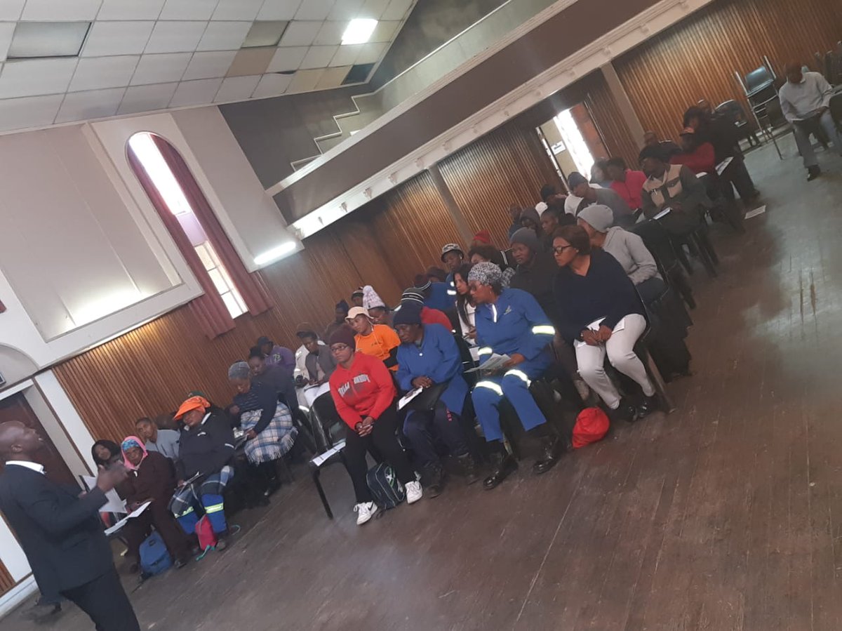Mind My Money financial literacy programme conducted at Ficksburg Town Hall to the municipality officials of Setsoto Municipality by one of our awesome trainers Tumelo Malakoane 👏🏽