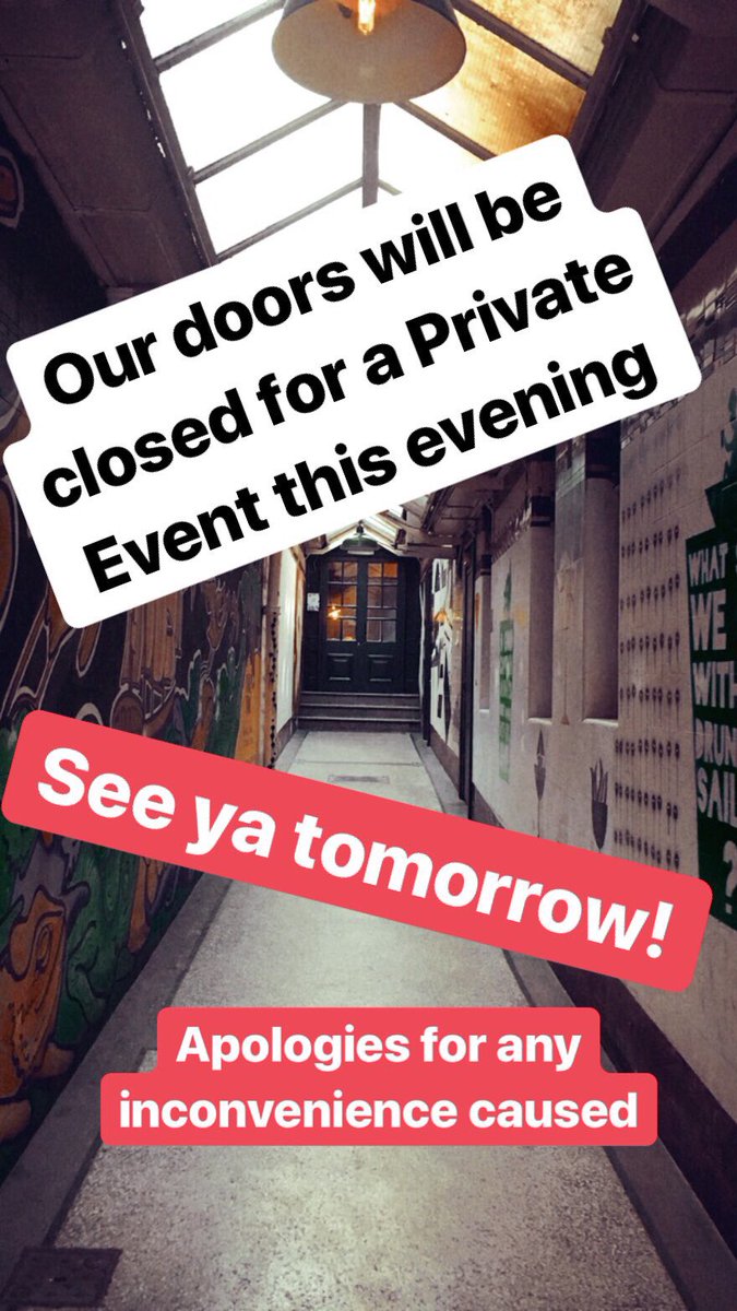 oldshiphackney's tweet image. Closed from 5PM today for a Wedding. Back to our usual opening hours tomorrow! Apologies for any inconvenience caused. See ya tomorrow for all the weekend fun!!