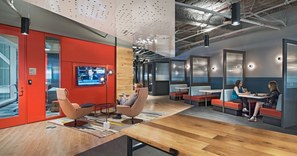yourNBS's tweet image. New Project Profile! For Microsoft&apos;s Detroit office NBS worked in conjunction with JLL and Neumann/Smith Architecture to create a workplace ecosystem were people, space and technology work together in harmony. See more here - bit.ly/2W0gCZl #nbsproject #creativespaces
