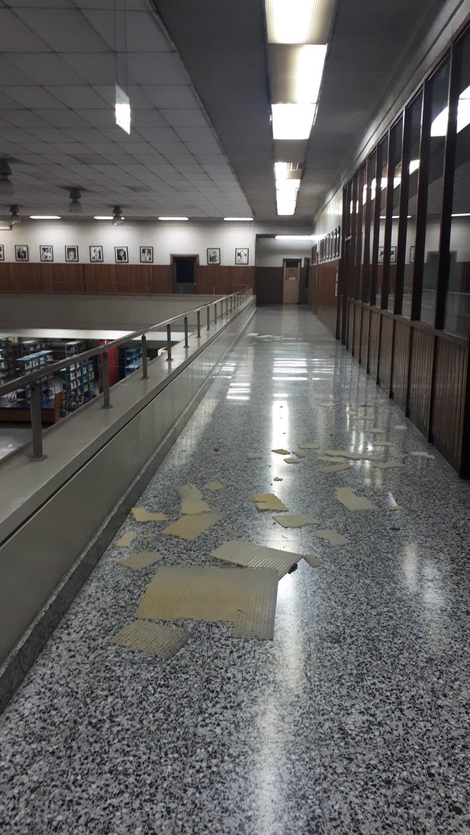 Fuerte sismo de hoy causa leves daños en cielo falso y lámparas de la <a href="/BINAES_FG/">Biblioteca Nacional</a> . Aún se realiza evaluación de la infraestructura.