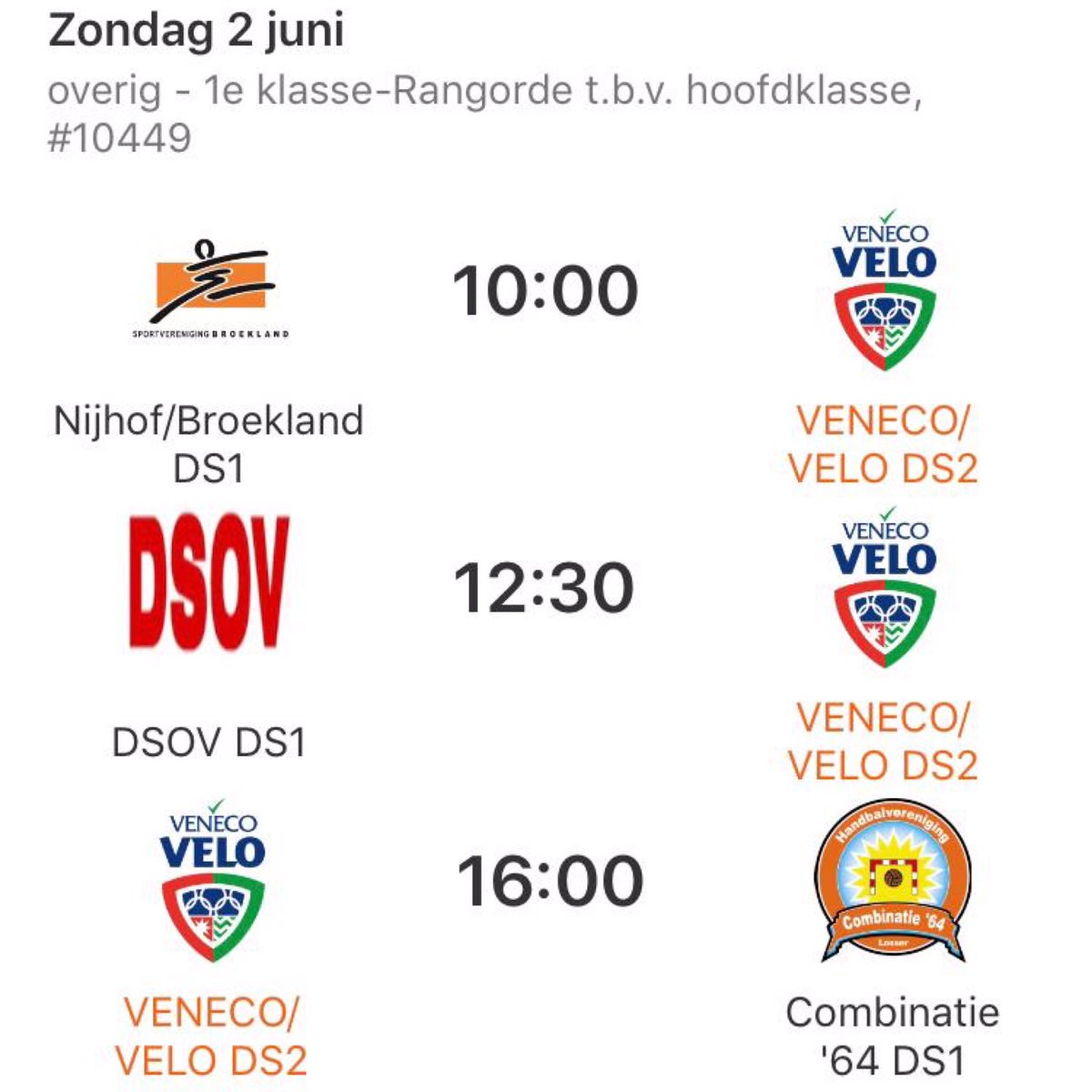 Vanwege 2 vrijgekomen plaatsen, speelt onze DS2 komende zondag extra wedstrijden voor promotie naar de Hoofdklasse. De wedstrijden worden gespeeld in de Triominushal aan de Eltensestraat 4 in Duiven en de meiden kunnen onze support goed gebruiken 🙌🏼😃🙌🏼 dus, zien we je zondag?