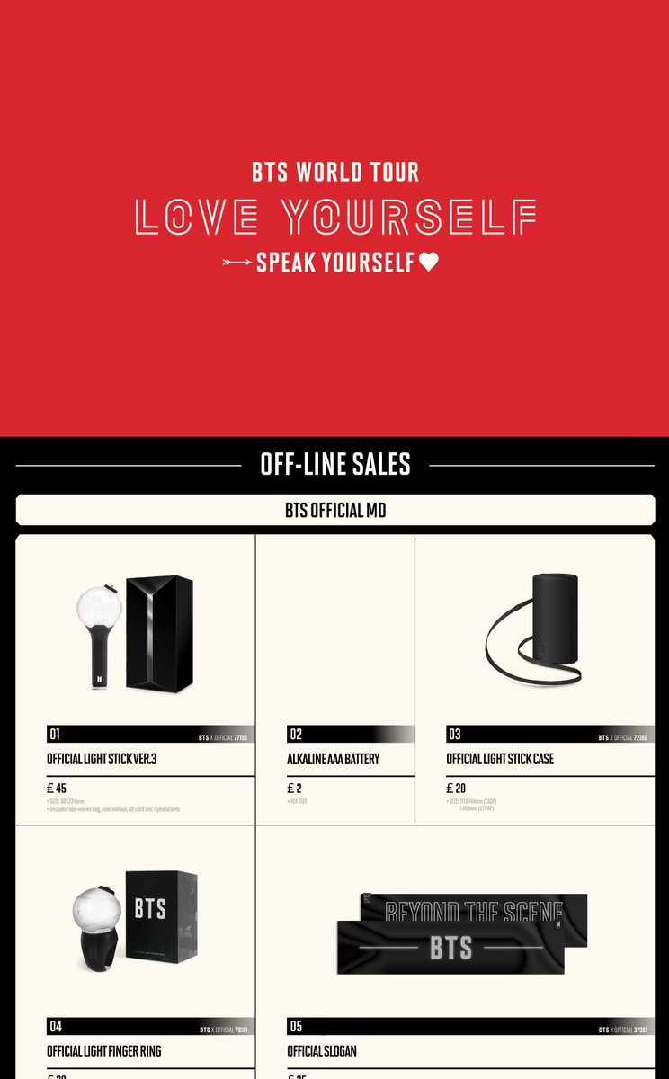 BTSTourLondon's tweet photo. Here’s the merchandise that will be sold at Wembley!

@BTS_twt 
#BTSxWembley #BTSinLondonPt2 #BTS https://t.co/z6spdg72Yp