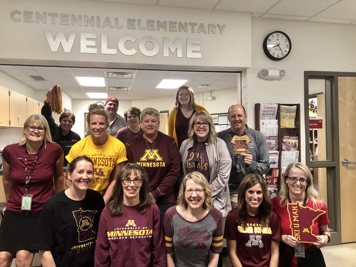 jmsteffensmeier's tweet photo. Centennial Elementary cheering on the @GopherSoftball today with our very own U of M alum pitcher @kriegler_lynn Go Gophers!!! 🥎 https://t.co/2mQCTetcoJ