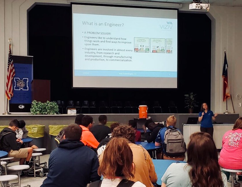 VizivTech's tweet photo. Congrats on another great year #MilfordISD! What an honor being able to teach the students about #engineering last week. Their future sure is bright! https://t.co/PQghseBqNg