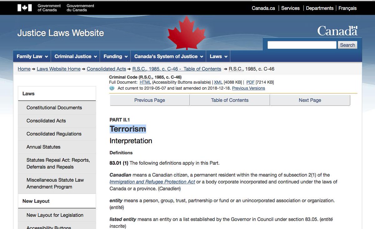 7/ Every  Canadian  should be up in arms about this and should follow this closely. The Criminal Code of Canada states that funding terrorism is a criminal offence, as well as the facilitation of those funding terrorism.Contact your local MP to voice your concerns.