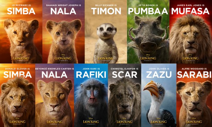 New Character Posters And Tv Spot For The Lion King Mxdwn Movies