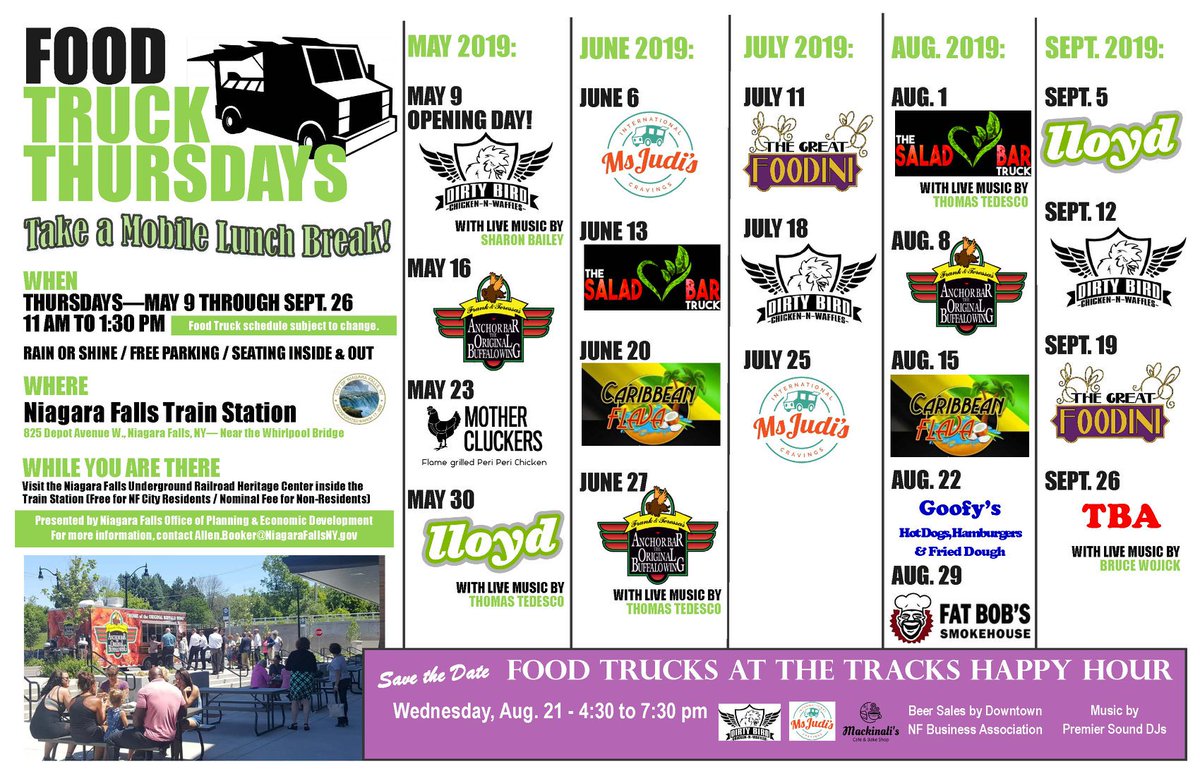 Free lunchtime #livemusic today @ Food Truck Thursday's at the NF Train Station. Stop by for great food with <a href="/whereslloyd/">lloyd</a> and Live Music with Thomas Tedesco! Lunch 11am - 1:30pm, Live Music 11:30am - 1:00pm. Free parking! Rain or shine.