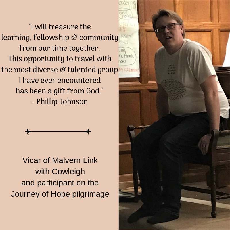 ReconcilersT's tweet photo. As we come to the end of this first stage in our #JourneyofHope together, Phillip reflects on what this pilgrimage has meant to him
#Reconciliation #CommunityAcrossDifference https://t.co/ManaWDQp5n
