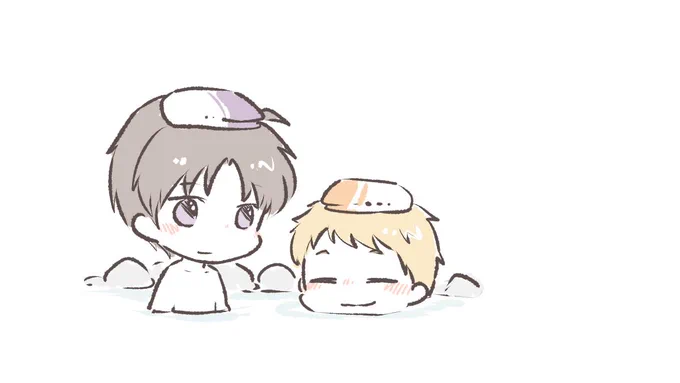 >>博多と長谷部が温泉いってるとこ 