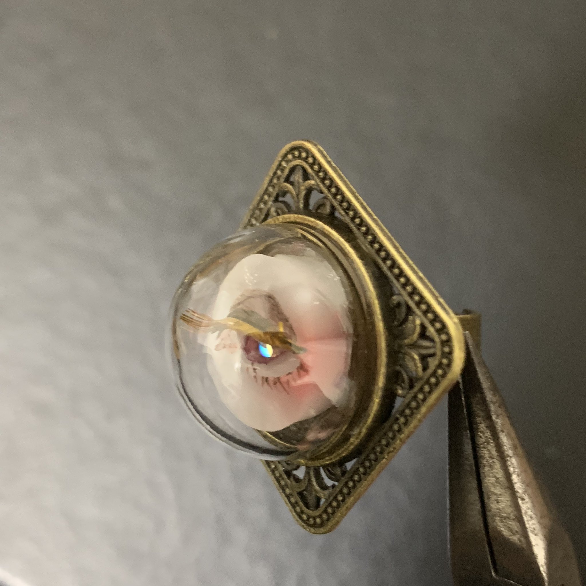 【最終値下げ】人形標本リング 目　Millna 見るな｜millna on X: 