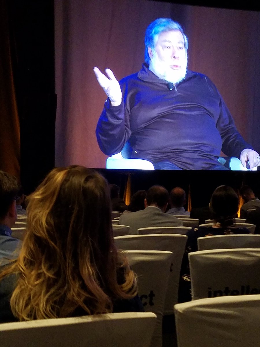 Listening to Steve Wozniak at #DigIn19