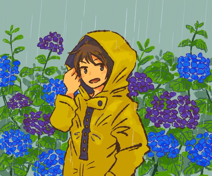 「brown hair hydrangea」 illustration images(Latest)｜5pages