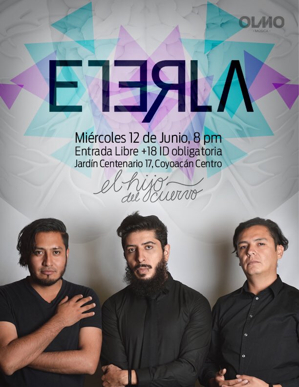 eterla_rock's tweet photo. Amigos, seguimos contentos y celebrando. Presentaremos oficialmente en vivo #ElEternoRetornoDeLoMismo el 12 de junio en @elhijodelcuervo
Allá nos vemos!!!
#Eterla #EnVivo #ElHijoDelCuervo https://t.co/gozGOJHkPL