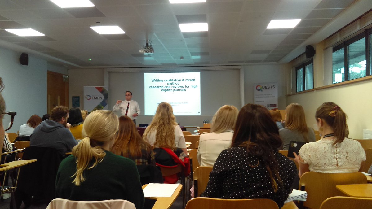 Beginning another engaging session with <a href="/DrAlexMClark/">Alex Clark</a> discussing publishing high impact qualitative research #WorkingQualGWY19