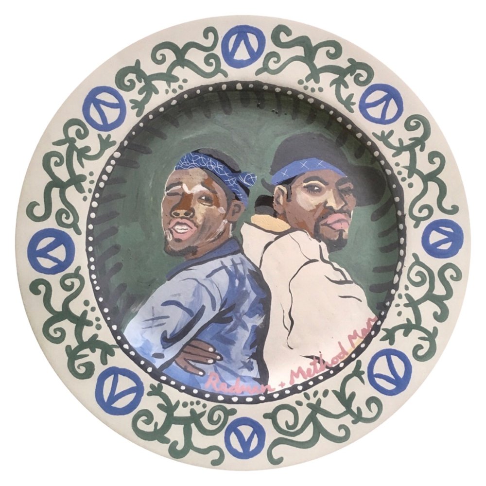 Happy Birthday Vanessa Bell #botd 1879
Here's a #throwback to Ben Hughes' '50 Famous Vegetarians' (2018) @ #BrocketLondon in homage to Bell's 'Famous Women's Dinner Service' (image Redman &amp; Method Man)