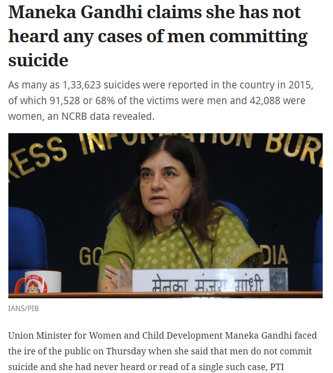 pankajcgupta's tweet photo. Congratulations to all the MEN &amp; BOYS of India. 

Finally, @Manekagandhibjp is not a part of Council Of Ministers

Remember,
"All Violence is male-generated"
"Paternity leave will be just a holiday for men"
"Never heard men commit suicide"

#FakeCases
#ModiSwearingIn
#ModiSarkar2 https://t.co/Rh1X9OVs3U