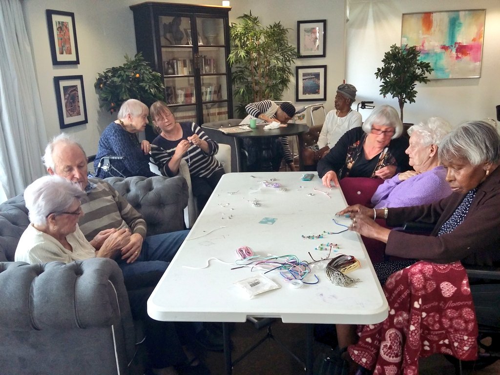 GracewellHealth's tweet photo. To celebrate #LocalHistory19, #GracewellofEdgbaston experimented with different types of jewellery making. It was such an insightful and fun session and residents loved it! https://t.co/NTsyu9x856