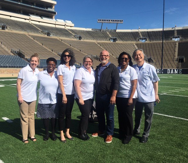 SyracuseU's tweet photo. Greetings from @NotreDame 👋

#SyracuseU faculty members participated in the inaugural ACC Academic Leaders Network, a yearlong professional development program. https://t.co/dMqAljmFFI
