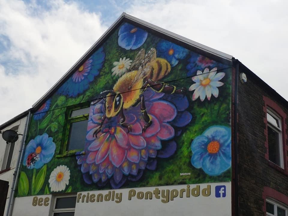 Check out Ponty's new bee friendly mural #Beefriendly