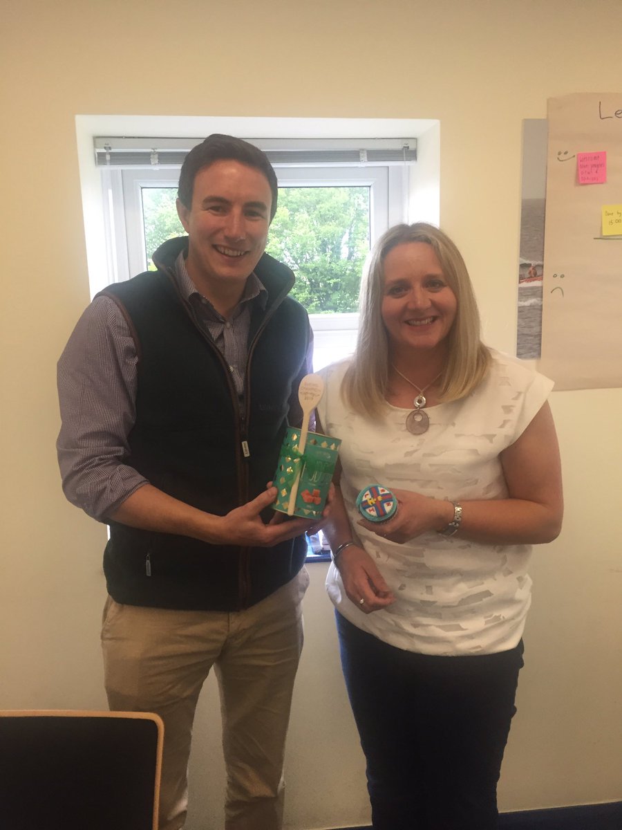 #RNLI Mayday bake off N.I winner Nikki with her RNLI themed cupcakes #winner #mayday #bakeoff