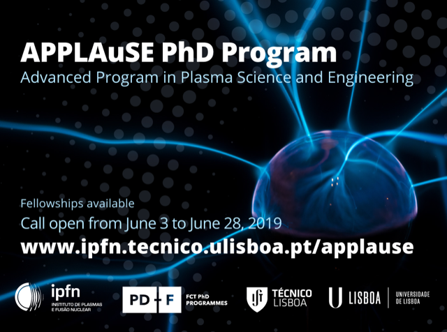 luis_os's tweet photo. Apply to the APPLAuSE PhD Program: fellowships for a PhD in Physics or Phys Eng @istecnico in the areas covered by #IPFN @golp_ipfn. Deadline for applications: June 28 2019. <https://t.co/cliETysnIx> https://t.co/GjrX2Jk7t3