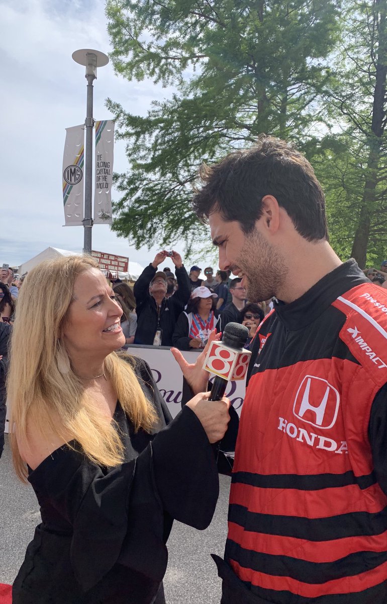 RealLauraSteele's tweet photo. Matt Damon was not the only Matt at the Indy 500 ~ Turns out our most popular photos &amp; interview during our Red Carpet coverage on @WISH_TV was with @MatthewDaddario from @ShadowhuntersTV - he’s got some kinda #ShadowHunters following &amp; could not have been nicer! IU grad too! https://t.co/xZRJX34X7r