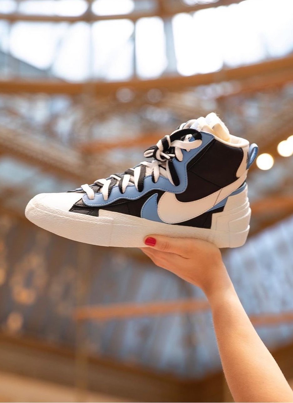 Sacai x nike blazer mid varsity maize deals