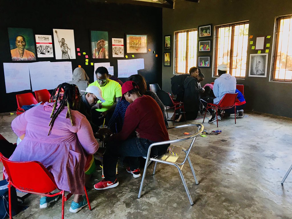 vphakathi's tweet photo. #BASAScalp19 Day 2 at Wushwini Art Centre, INdanda KZN.
Exploring teamwork and the importance of every role in a company.
@basa_news
#RMB
#BusinessAndArts https://t.co/KSIwVnzs2w