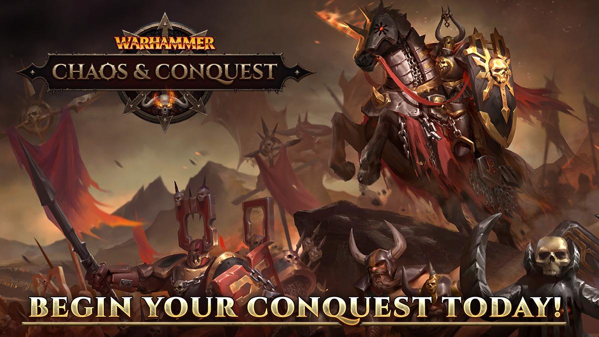 ChaosConquest's tweet photo. Hail, Mighty Lord! @ChaosConquest is finally available across the globe! From new Warlords to special events, we’re preparing many grand changes to the game for the coming months and beyond. Happy conquering!

PLAY NOW: https://t.co/TmExHo0p9q

#Warhammer #TiltingPoint https://t.co/b6UqArRabF