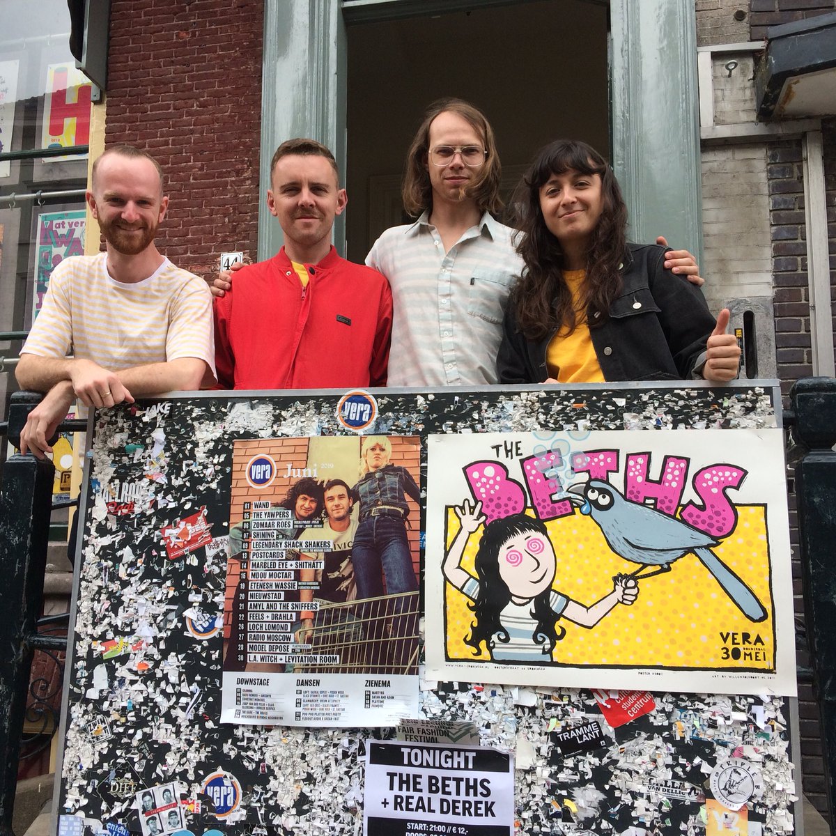 willemkolvoort's tweet photo. THE BETHS (@LizstokedStokes) @veraclub tonight!! #thebeths https://t.co/y8uGmWsyiq