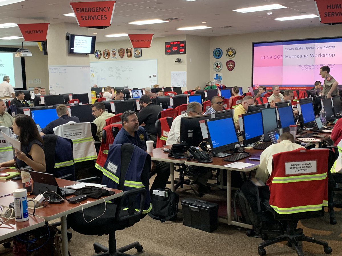 chiefkidd's tweet photo. The 2019 hurricane season begins this Saturday. The Texas Emergency Management Council is exercising today to make sure the State is ready to support our local government partners. #AreYouReady? https://t.co/hRiPSDcfqE