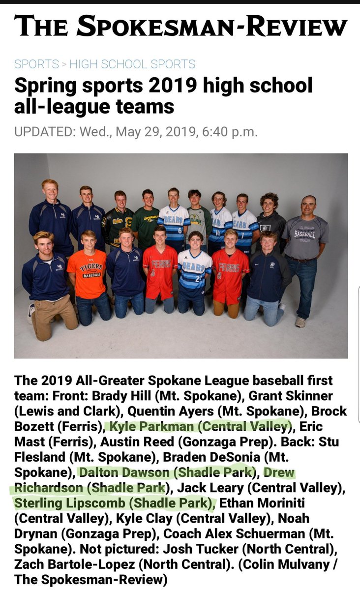 Sterlingspokane's tweet photo. Congrats to my  @SPsummerball Teammates @dberry1313 @Dmdawson11 and @crewathletics
Teammate @KyleParkman on making All League! https://t.co/N4FV2KCHg7
