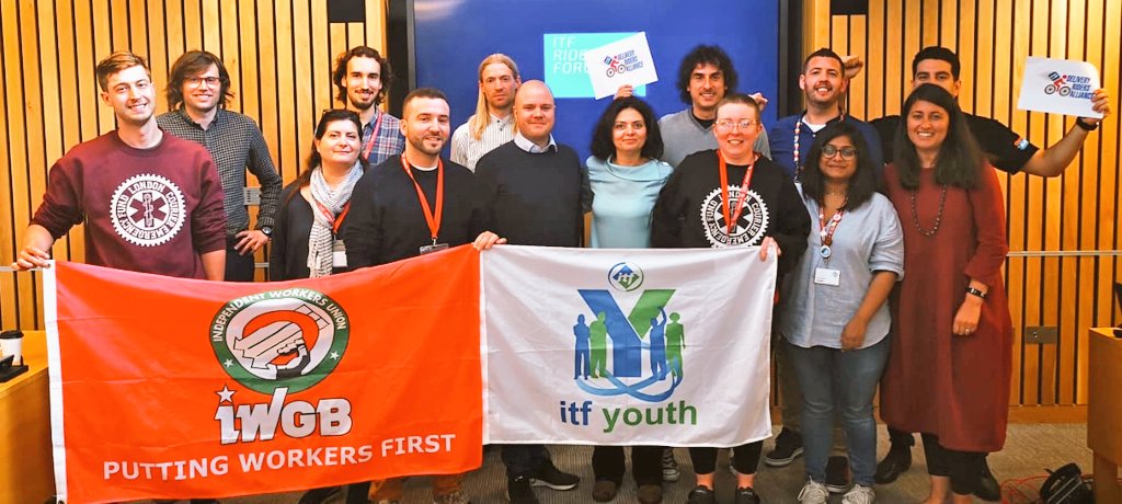 Rider unions around the world met to discuss exploitation in the #gigeconomy with @ITFglobalunion 

@TWUAus and global transport unions will not stand for exploitation in the gig economy.

 @IWGB_CLB @TWUAus @ITFCongress2018 
@IWGB_CLB @TWUAus