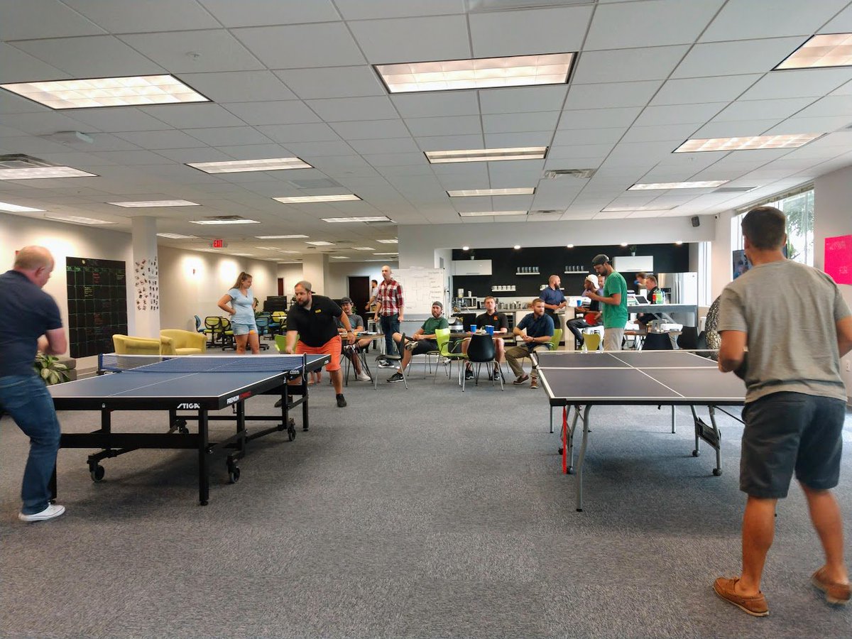 🏓 Friendly competition! @FlukeCorp was victorious vs. TWO39WORK. Thank you to everyone who came out! I am sure there will be more Ping-pong soon!🏓 

#pingpong #officecompetition #lovewhatyoudo #lovewhereyouwork #coworkingspace #community #members #office #swfl #coworkersbelike