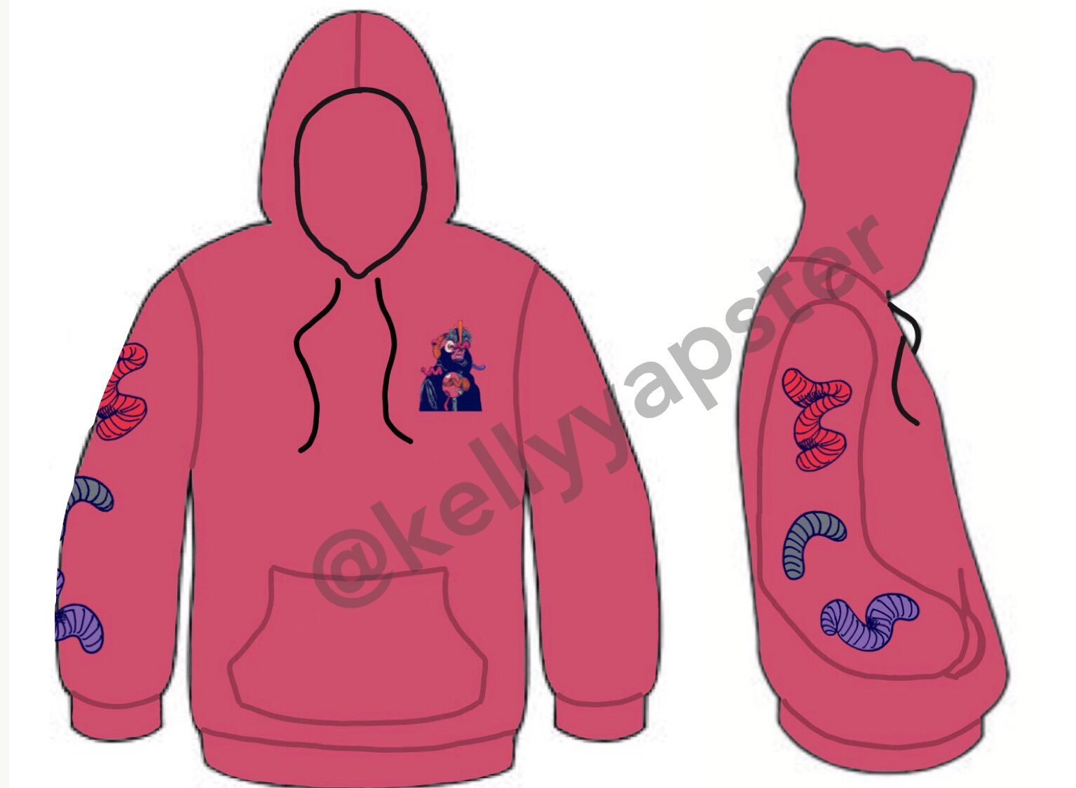 Quadeca pink hoodie sale