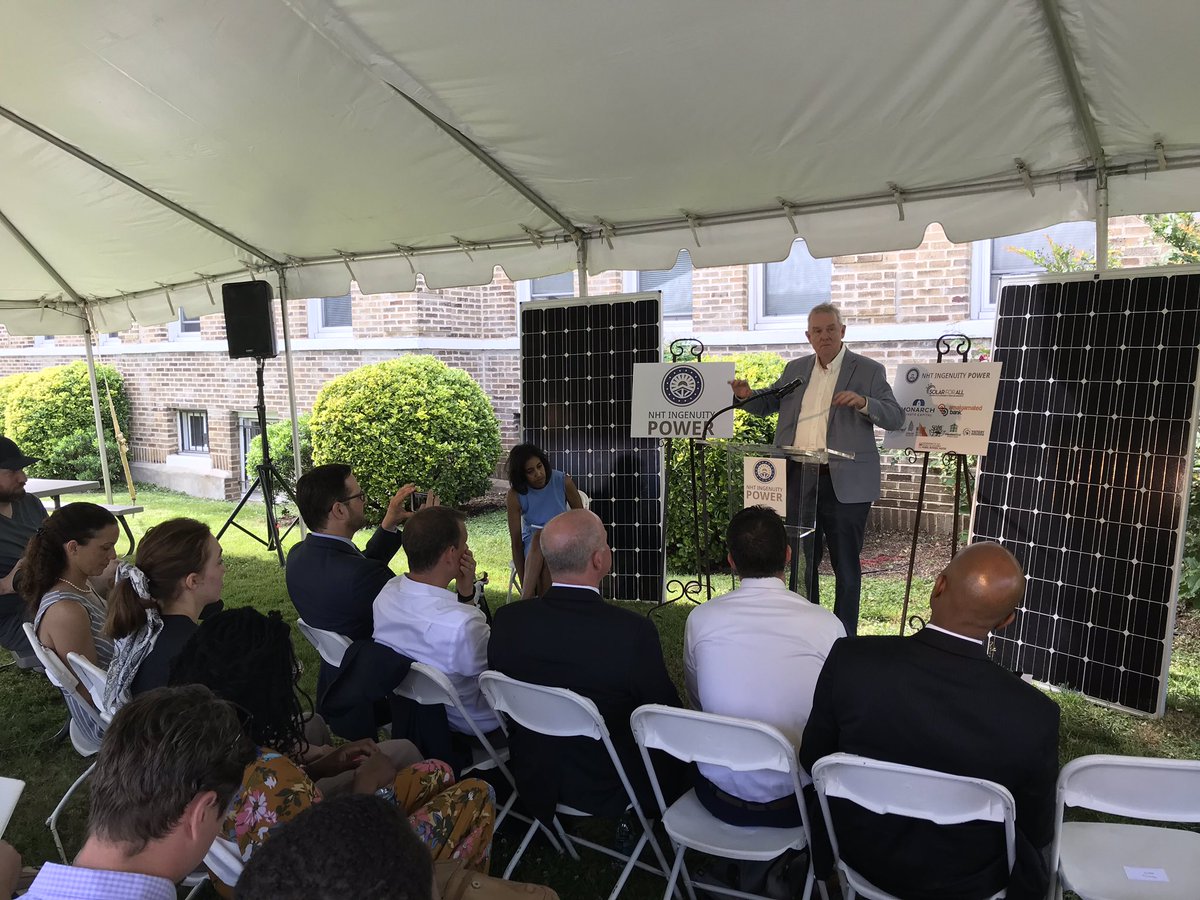 HAPPENING NOW: <a href="/NatlHsingTrust/">NationalHousingTrust</a> Ingenuity Power Solar Groundbreaking at Jeremiah House in #Ward6! ☀️♻️💚 #SolarForAll