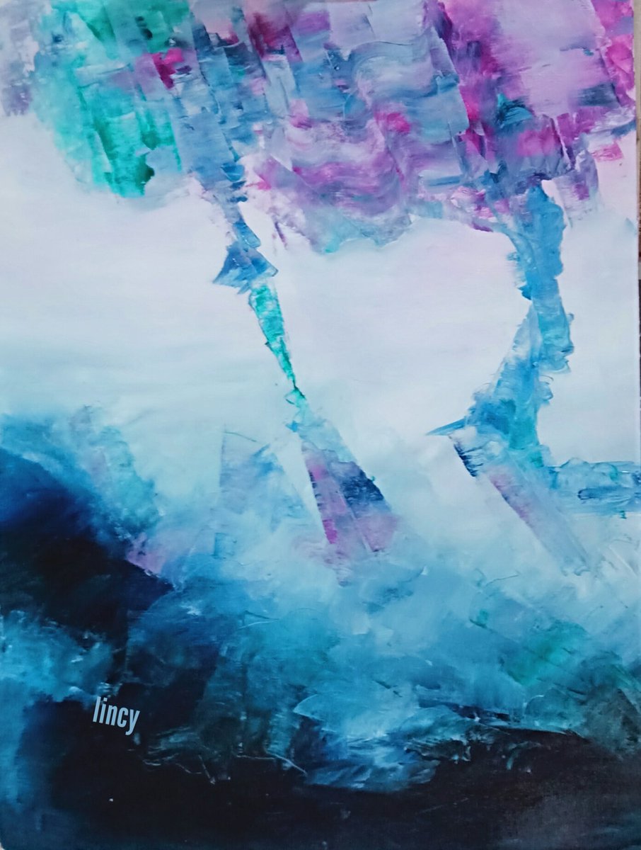 Showers of the unknown. Oil on canvas.